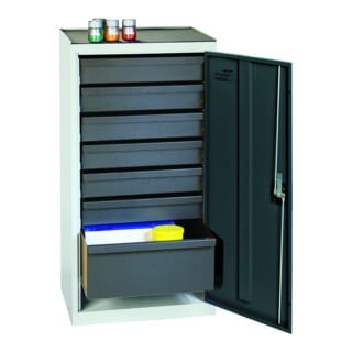 Stumpf Armoire environnementale et armoire à produits dangereux 180 × 100 × 50 cm gris clair bleu gentiane