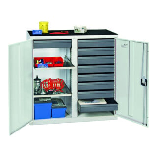 Stumpf Armoire environnementale et armoire à produits dangereux 180 × 100 × 50 cm gris clair bleu gentiane