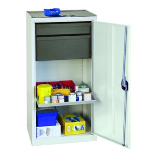 Stumpf Armoire environnementale et armoire pour substances dangereuses 90 × 100 × 50 cm gris clair