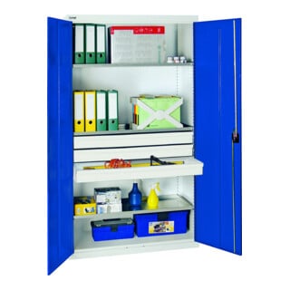 Stumpf Armoire environnementale métallique colonne 180 × 50 × 50 cm gris clair
