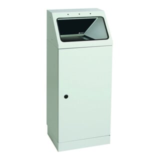 Stumpf Collecteur de déchets en métal 45 litres auto-extinguible gris clair anthracite