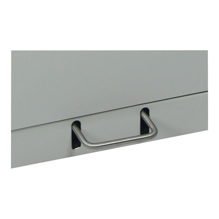 STUMPF Collecteur de matériaux recyclables 70 l H1000×I400×P380 mm gris clair galvanisé, insert, pédale