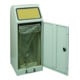 STUMPF Collecteur de matériaux recyclables 70l H1000×I400×P380mm gris clair support sac poubelle, pédale