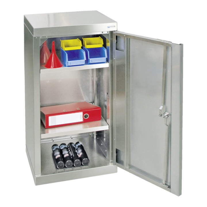 Stumpf Edelstahl-Aufbewahrungsschrank Cabinox, 900x450x400mm, 2 Fachböden