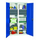 Stumpf Edelstahl-Sichtfensterschrank Cabinox, 1900x450x400mm, 4 Fachböden, Sockelfüße