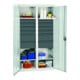 Stumpf Edelstahl-Sichtfensterschrank Cabinox, 900x900x400mm, 2 Fachböden
