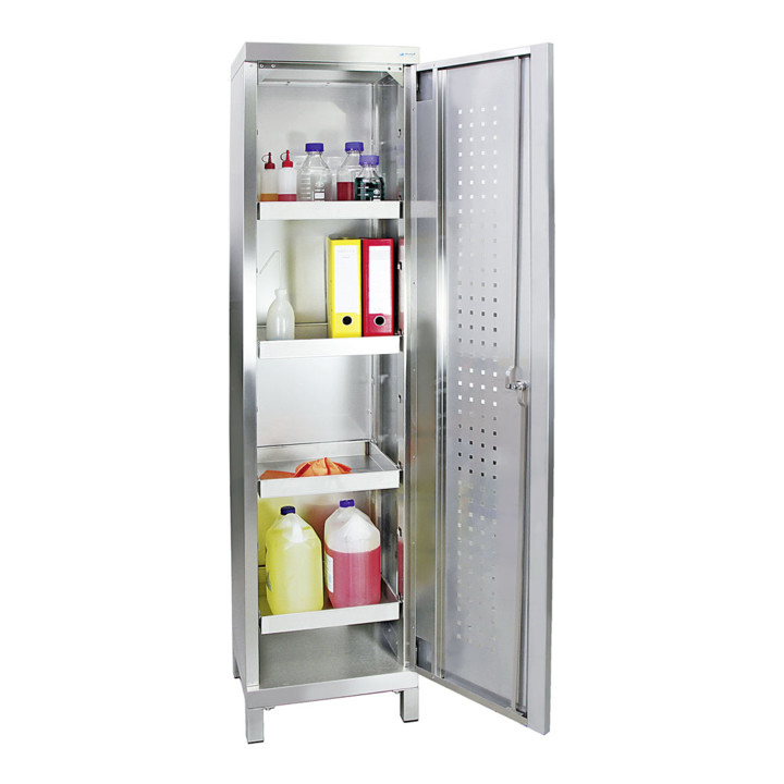 Stumpf Edelstahl-Umweltschrank Cabinox, 1800x450x400mm, Sockelfüße