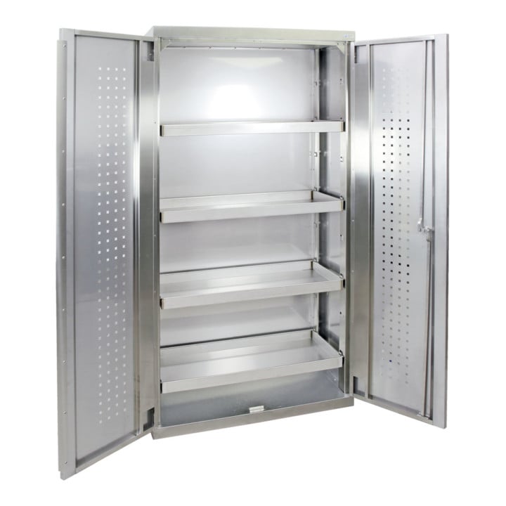 Stumpf Edelstahl-Umweltschrank Cabinox, 1800x900x400mm, 4 dichtgeschweißte Wannen