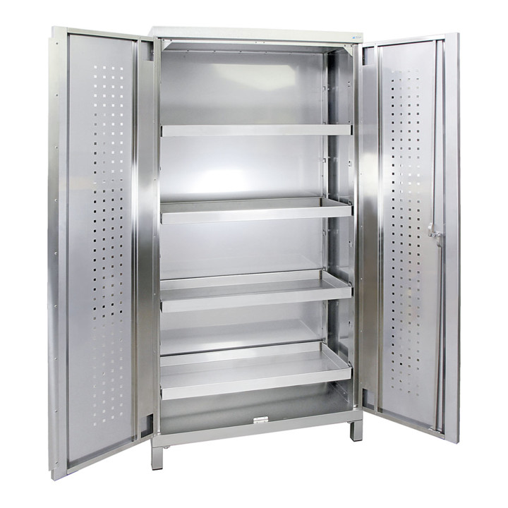 Stumpf Edelstahl-Umweltschrank Cabinox, 1800x900x400mm, Sockelfüße
