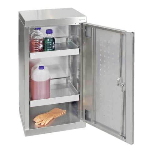 Stumpf Edelstahl-Umweltschrank Cabinox, 900x450x400mm, 2 dichtgeschweißte Wannen