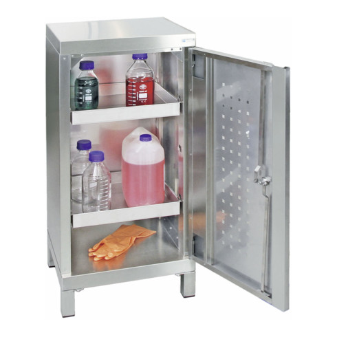 Stumpf Edelstahl-Umweltschrank Cabinox, 900x450x400mm, Sockelfüße