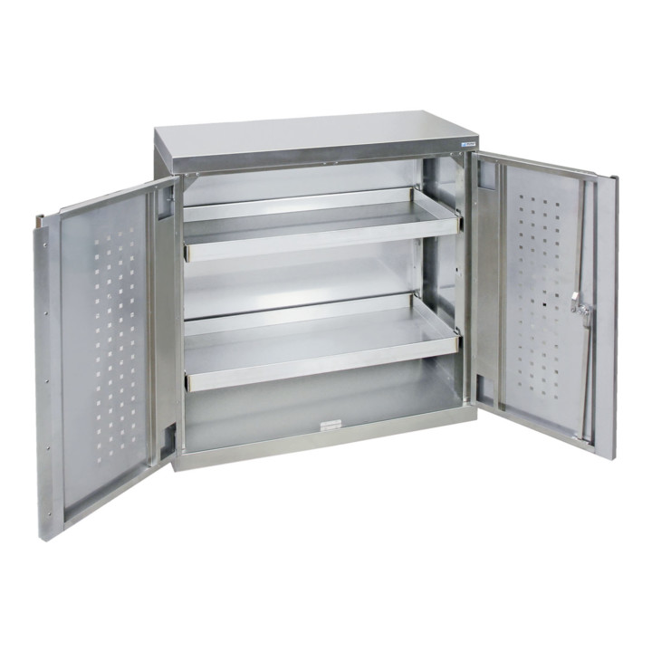 Stumpf Edelstahl-Umweltschrank Cabinox, 900x900x400mm, 2 dichtgeschweißte Wannen