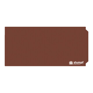 Stumpf Étiquettes métalliques de marquage à clapet rectangulaire gris clair