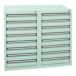Stumpf Kombi-Set 3000, RAL 7035/7016, 1 Schreibpult, 1 Schublade, 2 Wannen, fahrbar