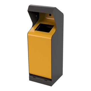 Stumpf Métal Conteneur à déchets WasteVision CityCore 50 litres DB 703/RAL 1003 970 x 330 x 335 mm