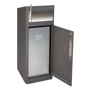 Stumpf Metall Abfallsammler 80 Liter mit Hygieneeinwurf