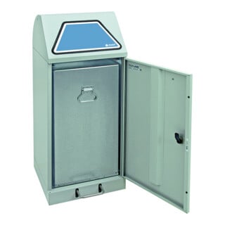 Stumpf Metall Armoire à outils 180 cm 2 compartiments 4 étagères 16 tiroirs gris clair bleu clair