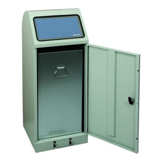 Stumpf Metall Armoire à outils Hauteur 100 cm 2 étagères bac 1 tiroir gris clair/bleu clair
