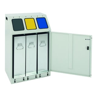 Stumpf Metall Armoire à outils hauteur 100 cm 2 tiroirs 2 grands tiroirs gris clair gris anthracite