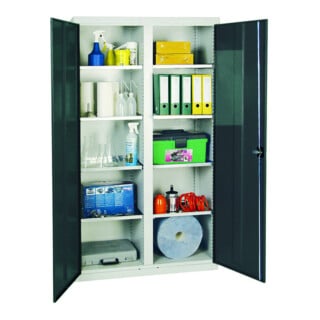 Stumpf Metall Armoire à tiroirs 50 cm 7 tiroirs 40 kg gris clair gris anthracite