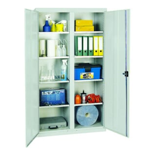 Stumpf Metall Armoire à tiroirs 50 cm 8 tiroirs 40 kg gris clair bleu clair