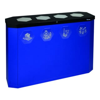Stumpf Metall Recycling-Station 3fach 3 x 45 Liter eisenglimmer