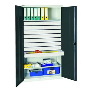 Stumpf Metall Umweltschrank Gefahrstoffschrank 90 x 50 x 50 cm lichtgrau enzianblau