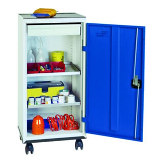 Stumpf Metall Umweltschrank Säule 180 x 50 x 50 cm 4 Wannen lichtgrau