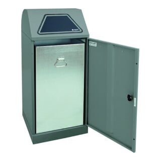 Stumpf Metall Werkzeugschrank 180 cm 6 Fachböden 6 Schubladen lichtgrau enzianblau