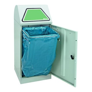 Stumpf Metall Werkzeugschrank Höhe 180 cm 2 Abteile 8 Fachböden lichtgrau anthrazitgrau