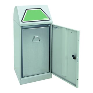 Stumpf Metall Werkzeugschrank Höhe 180 cm 2 Abteile 8 Fachböden lichtgrau lichtblau