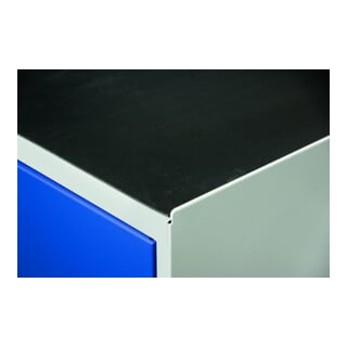 Stumpf Metall Werkzeugschrank-Säule 180 cm 2 Wannenböden 3 Schubladen lichtgrau anthrazitgrau