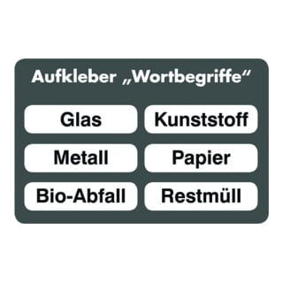 Stumpf Piktogramm-Set, farbig, 6 Stück