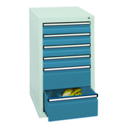 Stumpf Schubladenschrank Serie STS 410, enzianblau 500 mm