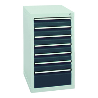 Stumpf Schubladenschrank Serie STS 410, lichtgrau 500 mm