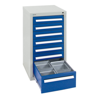 Stumpf Schubladenschrank Serie T-100/35-5, enzianblau 500 mm