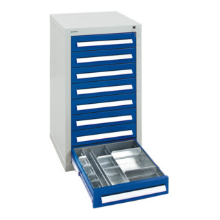 Stumpf Schubladenschrank Serie T-100/35-5, enzianblau 500 mm