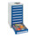 Stumpf Schubladenschrank Serie T-100/35-5, enzianblau 500 mm-3