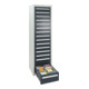 Stumpf Schubladenschrank Serie T-100/35-1, RAL 7035/7016, 15 Schubladen