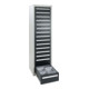 Stumpf Schubladenschrank Serie T-100/35-1, RAL 7035/7016, 15 Schubladen