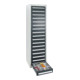 Stumpf Schubladenschrank Serie T-100/35-1, RAL 7035/7016, 17 Schubladen