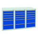 Stumpf Schubladenschrank Serie T-100/35-1, RAL 7035/7016, 26 Schubladen