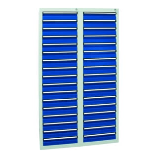 Stumpf Schubladenschrank Serie T-100/35-1, RAL 7035/7016, 34 Schubladen