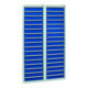 Stumpf Schubladenschrank Serie T-100/35-1, RAL 7035/7016, 34 Schubladen