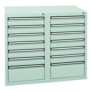 Stumpf Schubladenschrank Serie T-100/35-1, RAL 7035/7016,