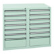 Stumpf Schubladenschrank Serie T-100/35-1, RAL 7035/7016,