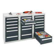 Stumpf Schubladenschrank Serie T-100/35-1, RAL 7035/7016,-4