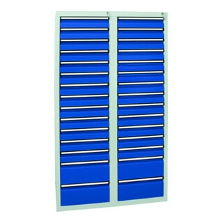 Stumpf Schubladenschrank Serie T-100/35-1, RAL 7035/7016, 7 Schubladen