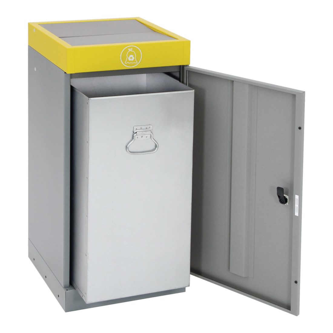 Stumpf Sortssystem ProTec-Plus, graualu/1003, verzinkter Innenbehälter, 70 Liter