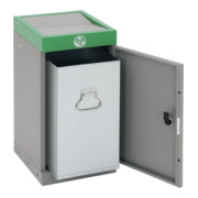 Stumpf Sortssystem ProTec-Plus, graualu/6024, verzinkter Innenbehälter, 30 Liter-3